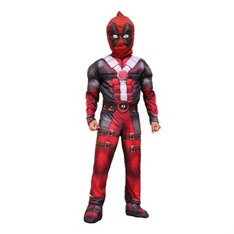 Deadpool Kostuum - Kinderen - Incl. Pak + Riem + Masker - Klein - 95-120 cm