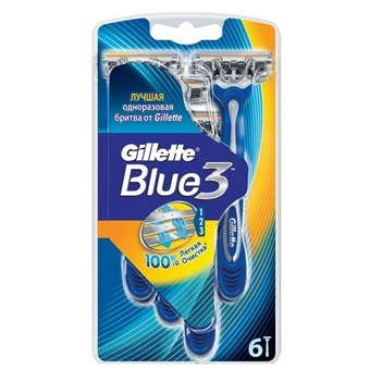 Gillette Blue 3 Comfort Wegwerpschrapers - 6 st.