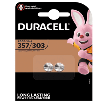 Duracell SR44 / D357 / D303 - Horlogebatterij - 2 stuks