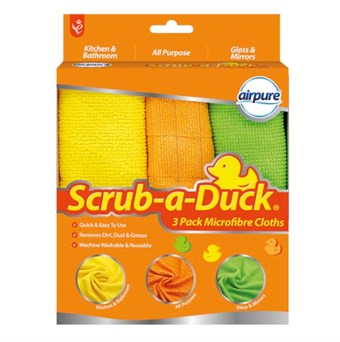 Airpure Scrub A Duck Microvezeldoeken 3-in-1 Pakket