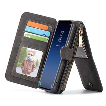 CaseMe Flip Portemonnee voor Samsung Galaxy S9 Plus - Zwart