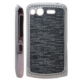 Bling hardcase voor HTC Desire S (zwart)