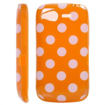 Hoes met hondenpatroon voor HTC Desire S (oranje)