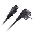 Euro Netsnoer Kabel, C5 Cloverleaf naar 3 pin Euro