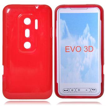 Siliconen Cover voor HTC EVO 3D (Rood)