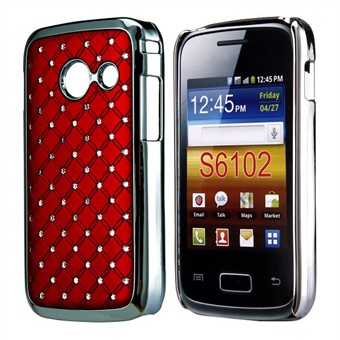 Bling Cover voor Galaxy Y Duos (Rood)