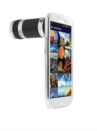 8X Zoom Telescoop Lens Met Cover voor Galaxy S3 (Zwart)