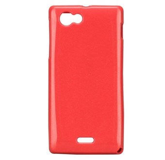 Fresh siliconen hoes - XPeria J (rood)