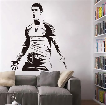 Ronaldo Muursticker - Wanddecoratie in Vinyl