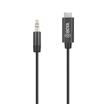 Boya Adapterkabel 3.5 Minijack naar USB Type C - 20 cm