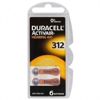 Duracell Activair 312 hoortoestelbatterij - 6 stuks