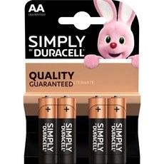 Duracell Plus Simply AA-batterijen - 4 st.