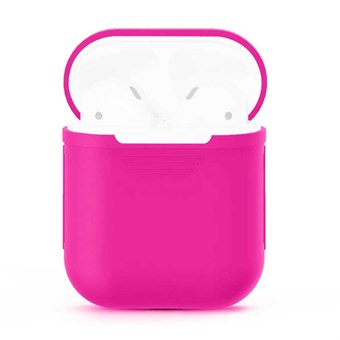 Zachte AirPods siliconen hoes - Magenta