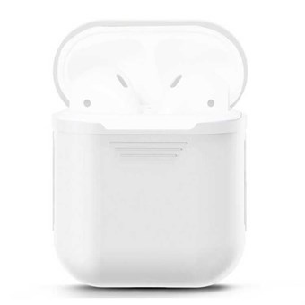 Zachte AirPods siliconen hoes - wit