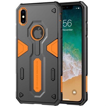 Schokbestendige pantserhoes in TPU voor iPhone XS Max - Oranje