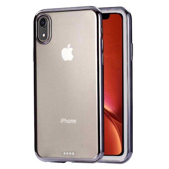 Super Slim Electroplating Hard Case Cover voor iPhone XR - Zwart