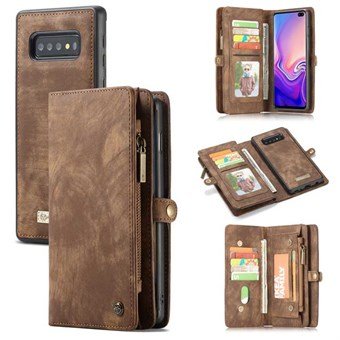 CaseMe Flap Wallet voor Samsung Galaxy S10 - Bruin