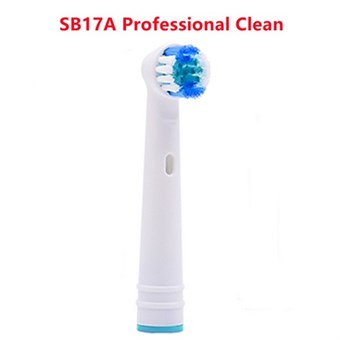 Losse Opzetborstels voor Braun Oral-B Elektrische Tandenborstel - 4 stuks - SB 17A Professional Clean