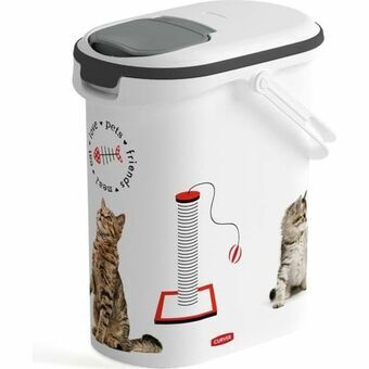 Jerrycan voor dierenvoer Curver Love Pets Kat Wit 4 Kg