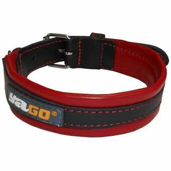 Hondenhalsband Yago M Zwart/Rood 34-43 cm Rood/Zwart