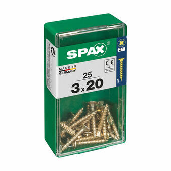 Schroefdoos SPAX Houten schroef Platte kop (3 x 20 mm) (3,0 x 20 mm)