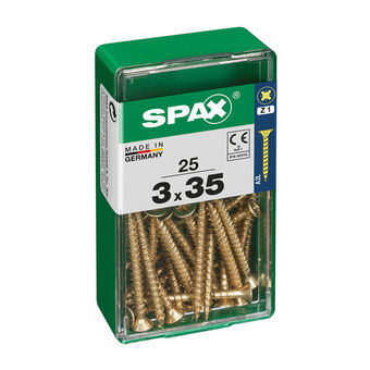 Schroefdoos SPAX 4081020300351 Houten schroef Platte kop (3,0 x 35 mm) (3 x 35 mm)