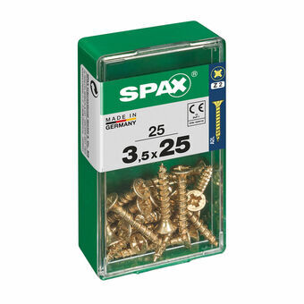 Screw Box SPAX Yellox Hout Platte kop 25 Onderdelen (3,5 x 25 mm)