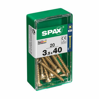 Schroefdoos SPAX Houten schroef Platte kop (3,5 x 40 mm)