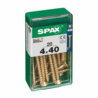 Schroefdoos SPAX 4081020400401 Houten schroef Platte kop (4,0 x 40 mm) (4 x 40 mm)