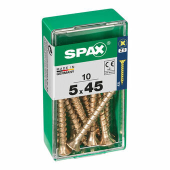 Schroefdoos SPAX 4081020500451 Houten schroef Platte kop (5 x 45 mm) (5,0 x 45 mm)