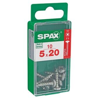 Schroefdoos SPAX Wirox Hout Ronde kop 10 Onderdelen (5 x 20 mm)