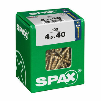 Schroefdoos SPAX Houten schroef Platte kop (4,5 x 40 mm)