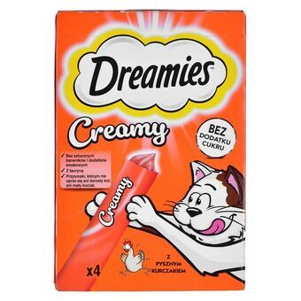 Snack for Cats Dreamies Creamy 4 x 10 g Kip