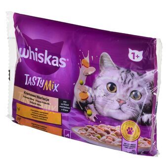 Kattenvoer Whiskas Tasty Mix Kip Pauw Lam Plantaardig