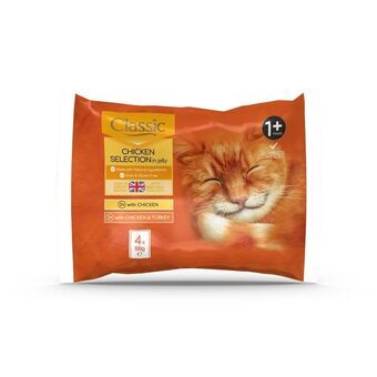 Kattenvoer Butcher\'s Classic Collection mix Kip Pauw 100 L 4 x 100 g