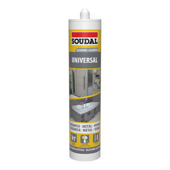 Siliconen Soudal 115924 Universeel Ziverachtig 280 ml