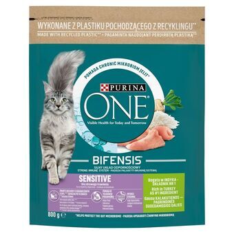 Kattenvoer Purina One Bifensis Adult Sensitive Volwassen Pauw 800 g