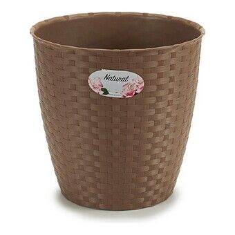 Bloempot Stefanplast Beige Plastic (24 x 22,5 x 24 cm)