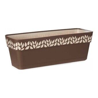 Self-watering planter Cloe Bruin Plastic (19 x 17 x 49,5 cm)