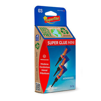 Secondenlijm Supertite 2403 Mini 1 g 3 Stuks