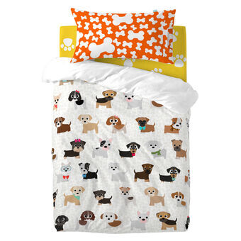 Dekbedovertrek set HappyFriday Mr Fox Dogs Multicolour Wieg voor baby\'s 2 Onderdelen