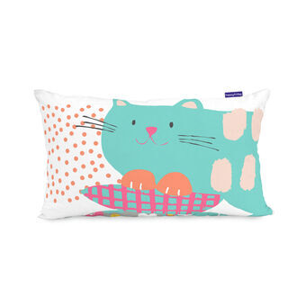 Kussenhoes HappyFriday Moshi Moshi Cat & Mouse Multicolour 50 x 30 cm