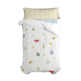 Dekbedovertrek set HappyFriday Le Petit Prince Son Monde Multicolour Bed van 80/90 2 Onderdelen