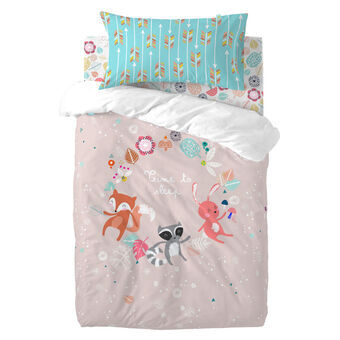 Dekbedovertrek set HappyFriday Moshi Moshi Fantasy Multicolour Wieg voor baby\'s 2 Onderdelen