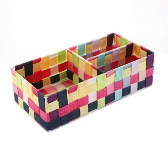 Doos met vakjes Versa Multicolour (17 x 10 x 35 cm)