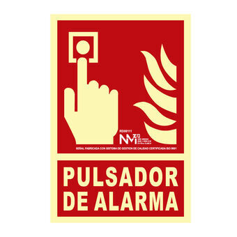 Bord Normaluz Pulsador de alarma PVC (21 x 30 cm)