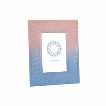 Fotolijsten DKD Home Decor S3021255 Mandala Blauw Roze Hout Scandinavisch (20 x 1 x 25 cm)