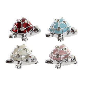 Decoratieve figuren DKD Home Decor Hars Schildpad Acryl (5 x 4 x 3 cm) (4 pcs)