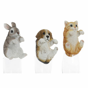 Decoratieve figuren DKD Home Decor Hars dieren (9 x 9 x 15.5 cm) (3 pcs)