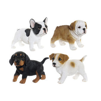 Decoratiefiguur DKD Home Decor Resin Hond (22 x 12 x 17 cm) (4 stuks)